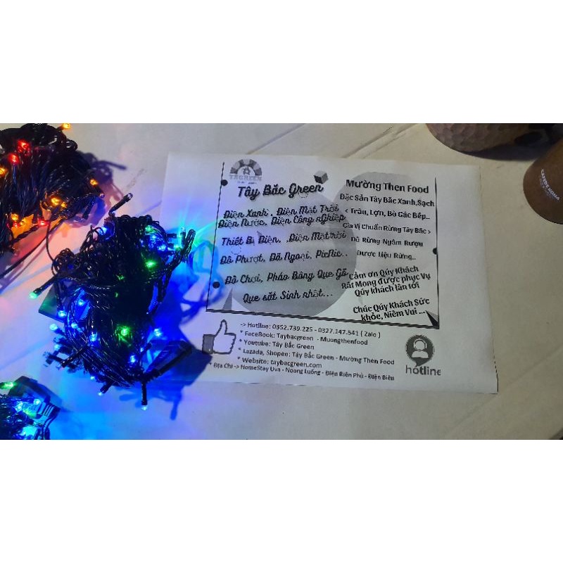 Đèn Led Nháy Tết 🎆 Trang Trí Cây Đào, Mai, Quất..Nhà Cửa Dài 10m