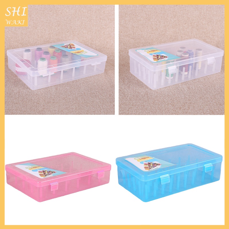 [In Stock]Sewing Thread Storage Box Organiser Case Durable 42 Pillars Organizer