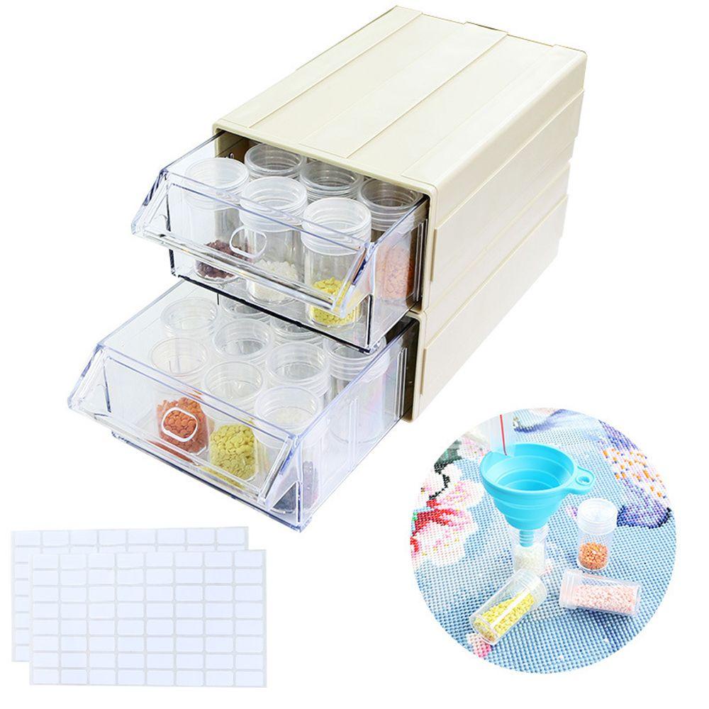 Hộp Đựng Hạt 5D Có Thể Tháo Rời Trang Trí Móng Tay Nghệ Thuật