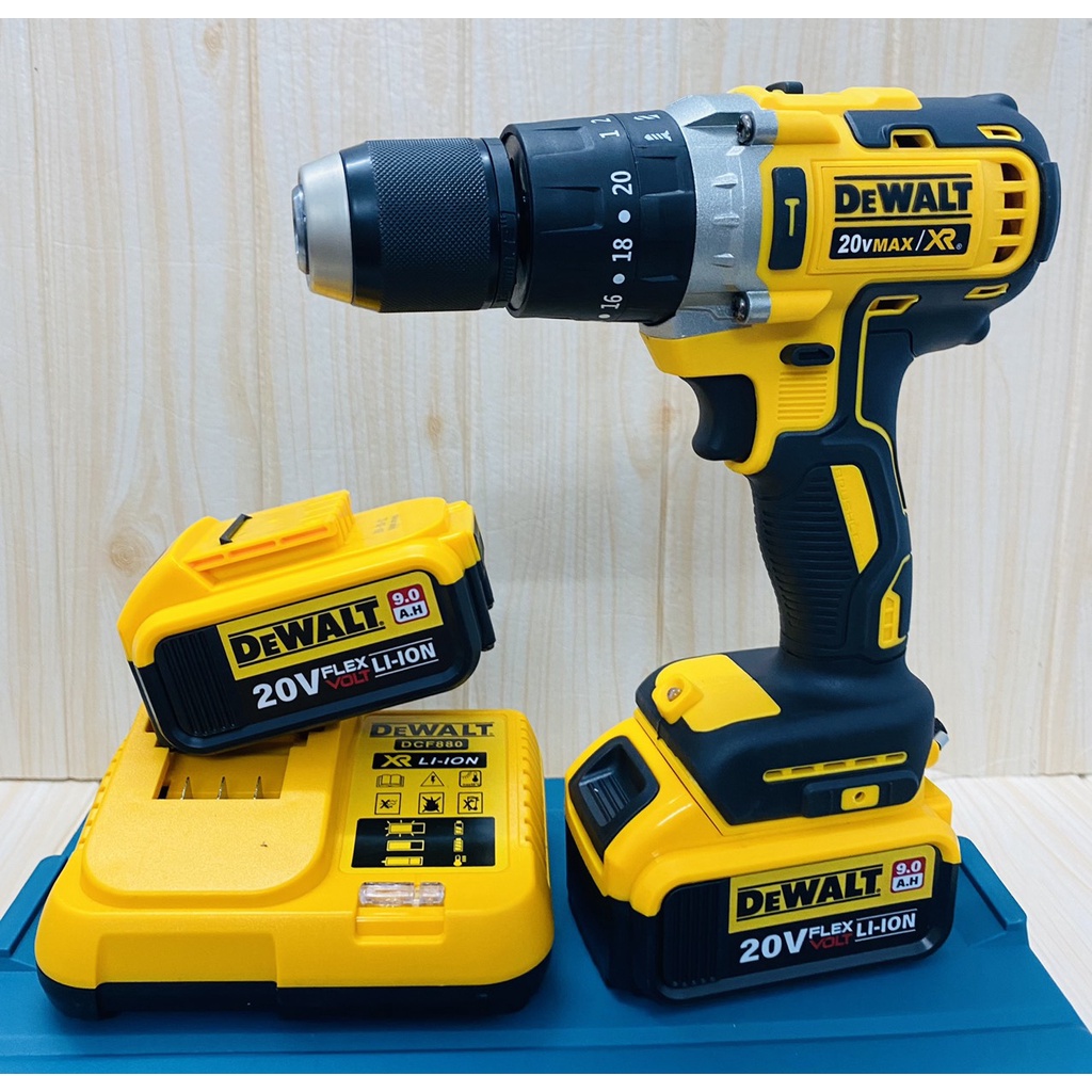 Máy khoan pin DEWAT 3 chức năng có búa loại tốt - Động cơ không chổi than siêu mạnh mẽ
