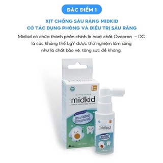 Xịt chống sâu răng Midkid cho bé yêu