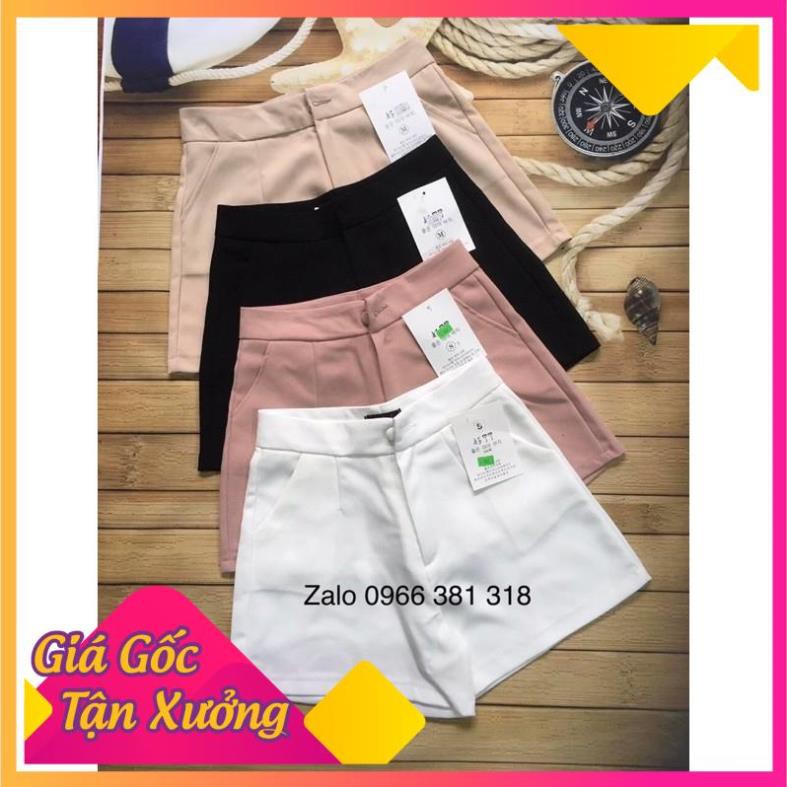MẶC LÀ SANG quần short nữ,quần đùi nữ siêu tôn dáng khóa trước khuy bọc mã 033xmtk