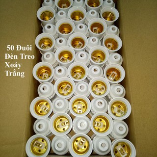 50 Đuôi Đèn Treo Xoáy Trắng E27 Eliton