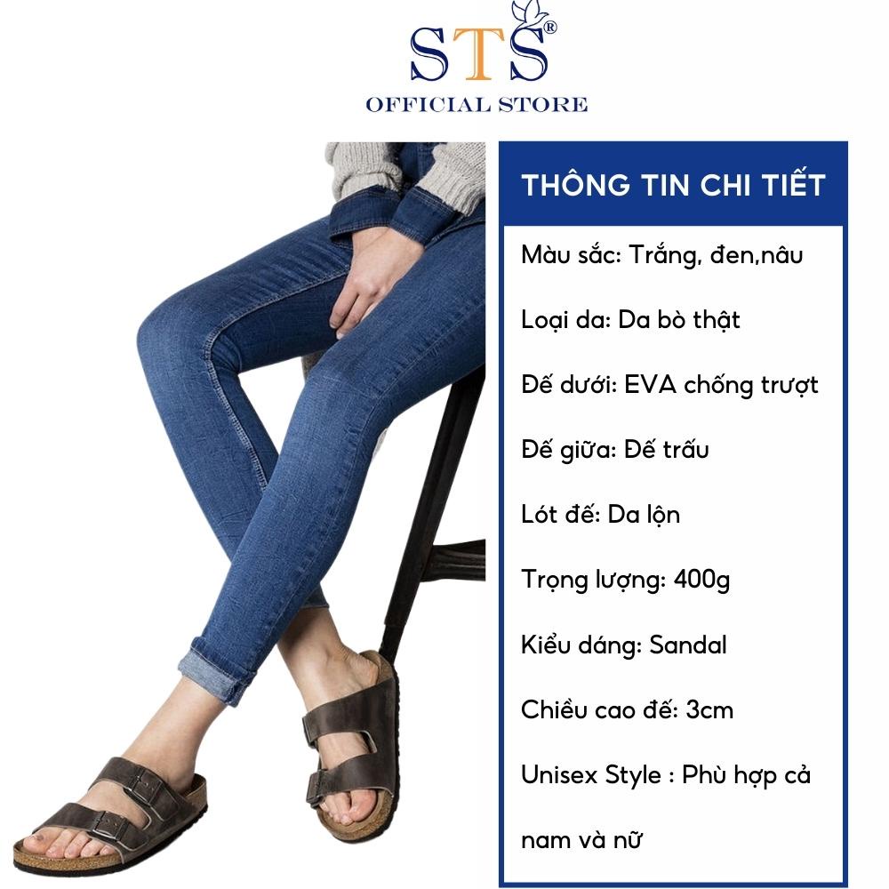 Dép đế trấu Birken Unisex quai ngang thời trang đi biển đi chơi hàngcao cấp xuất khẩu ST01