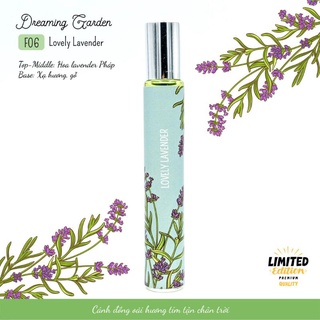 Tinh Dầu Nước Hoa nữ Lovely Lavender 12ml. Chai dạng lăn/ dạng xịt