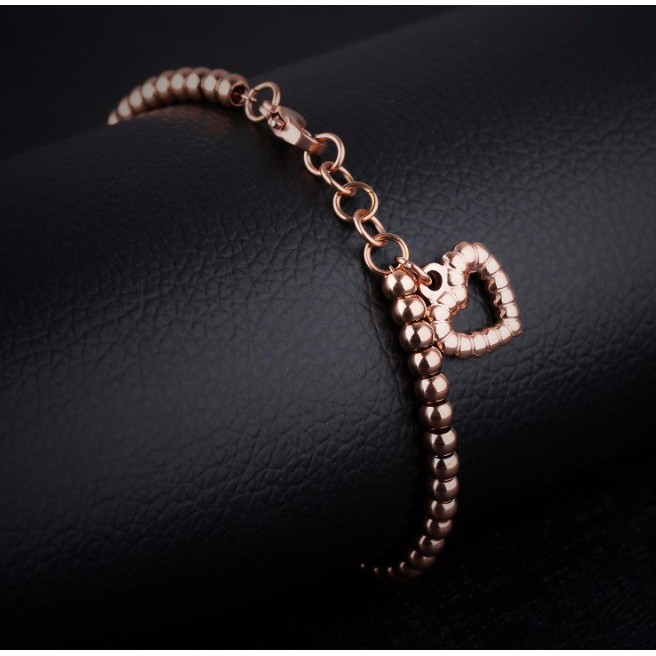 Lắc Tay Bi Trái Tim Titan Không đen TT 0467