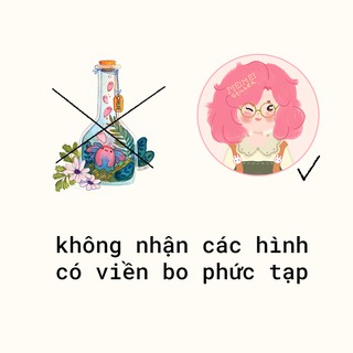 [IN STICKER] In logo decal, sticker tròn, vuông