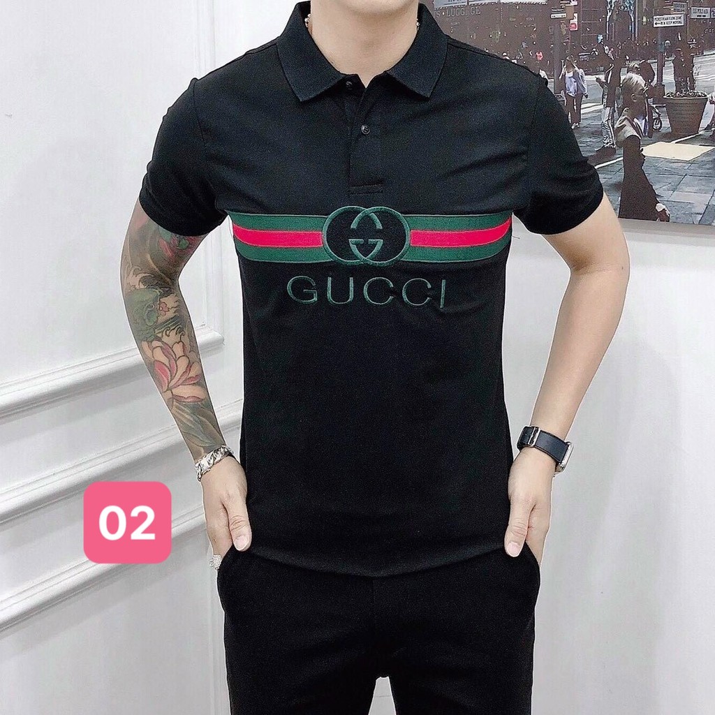 Áo thun nam cổ trụ màu trắng đen chất vải cotton dày dặn co giãn tay ngắn, phông nam đẹp Hado086 nhiều mẫu