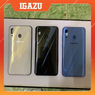 Full bộ Vỏ+khung xương điện thoại Samsung Galaxy A30 zin new (màu đen-trắng-xanh) - IGAZU