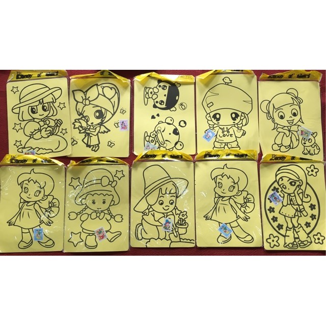 Tranh cát cho bé giá sỉ 4 size