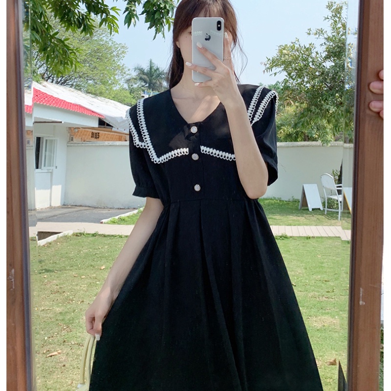 Đầm ren PERTY mỏng chiết eo thời trang mùa hè xinh xắn cho nữ