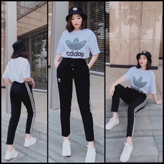 Set bộ thể thao cộc tay chạy sọc