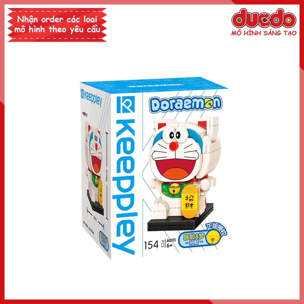 Keeppley A0110 - A0115 Lắp ghép Brickheadz Doraemon siêu đẹp - Đồ chơi Xếp hình Mô hình Doremon Brick headz