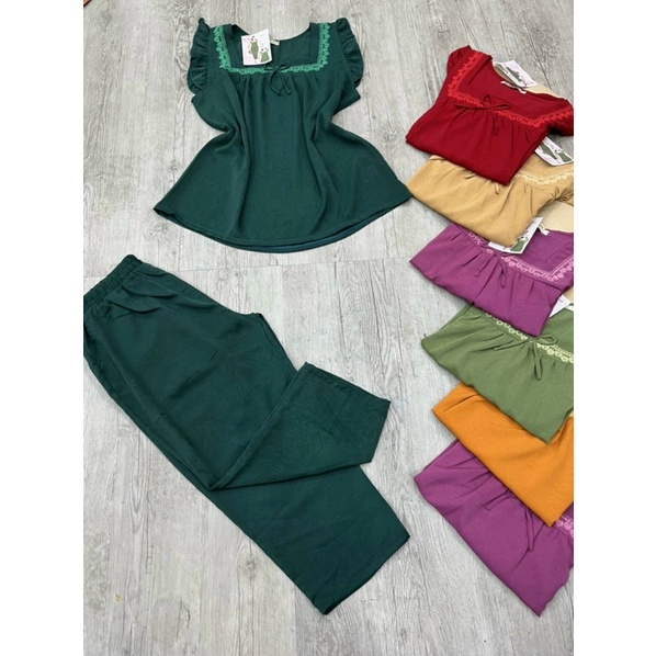 Đồ bộ mặc nhà nữ vải mát mặc hè được chọn mầu, đồ bộ trung niên bigsize vải mát | BigBuy360 - bigbuy360.vn