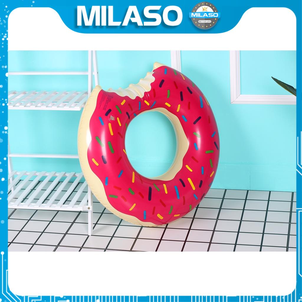Phao bơi cho bé MILASO size 60 cm tập bơi cho trẻ em hình bánh vòng Donut dễ thương SS-001301