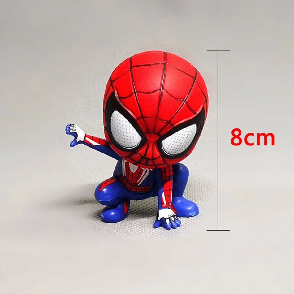 DISNEY Mô Hình Người Nhện Marvel Trang Trí Bánh Kem Bằng Pvc