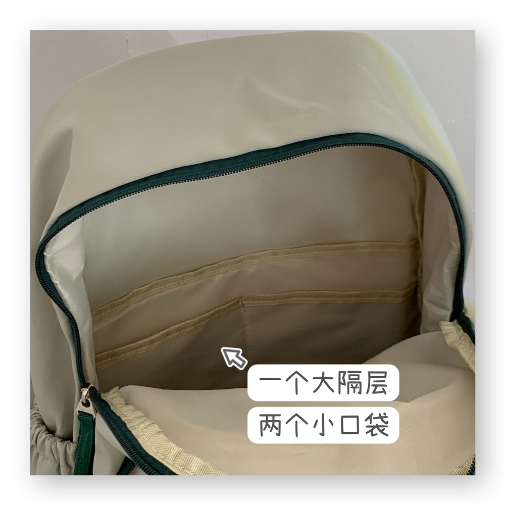 Balo đi học nữ basic đẹp giá rẻ ulzzang hàn quốc cho học sinh, sinh viên B400