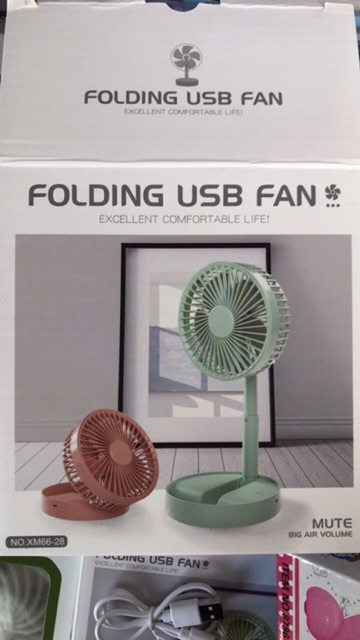 Quạt tích điện mini gấp gọn bỏ túi  ,
