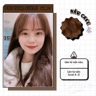 THUỐC NHUỘM TÓC MÀU NÂU CAFE - lên từ nền tóc đen tự nhiên