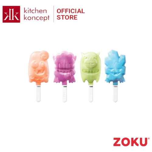 Zoku - Bộ khuôn kem hình quái vật - 4 khuôn