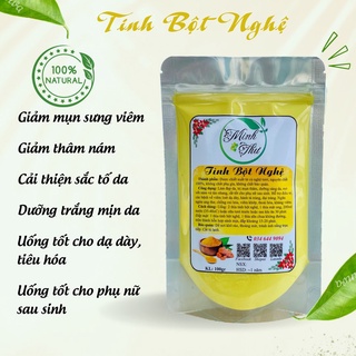 Tinh bột nghệ nguyên chất Minh Thư, tinh bột nghệ đắp mặt, mặt nạ trắng da giảm mụn thâm