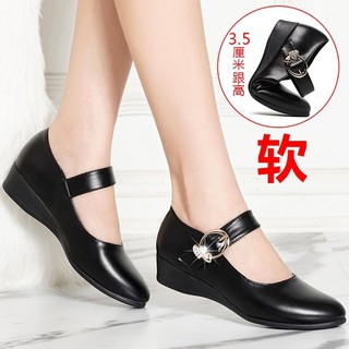 Dụng cụ trang trí chất lượng cao❤Giày búp bê đế xuồng thời trang xuân thu cho nữ trung niên