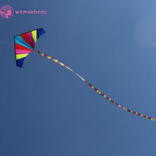 WB✿10 Meters Rainbow Bar Kite Tail for Delta Kite Stunt Kite Kite Accessory