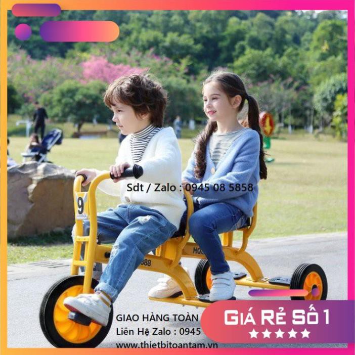 giá rẻ nhất -  Xe Đạp 3 Bánh Cho Bé 2 Chỗ Ngồi Bền Đẹp Giá Rẻ