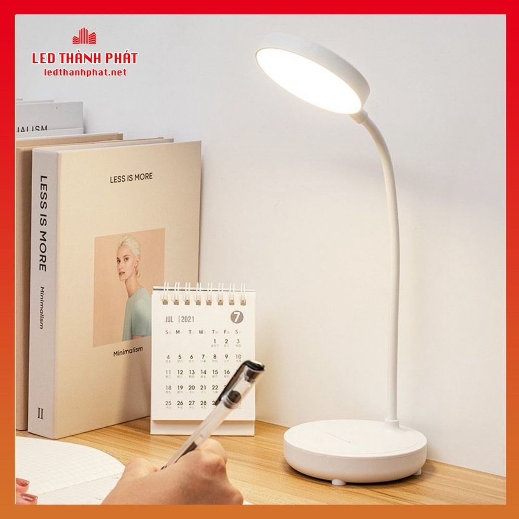 Đèn học để bàn BAOLIANG 3 màu ánh sáng, điều chỉnh mức độ sáng chống cận bảo vệ thị lực