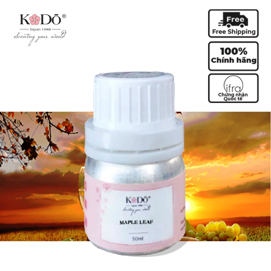 Tinh Dầu Nước Hoa Nhập Khẩu, Thơm Phòng Kodo Maple Leaf - Nguyên Chất - 3 Tầng hương độc đáo - 10ml/50ml/110ml