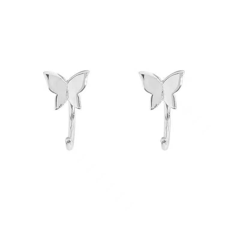 Bông tai mạ bạc 925 hình bướm nhỏ xinh xắn thời trang