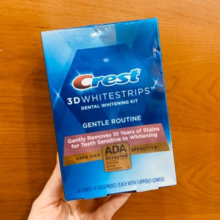 💦 Miếng Dán Trắng Răng Crest 3D White Whitestrips Gentle Routine💦