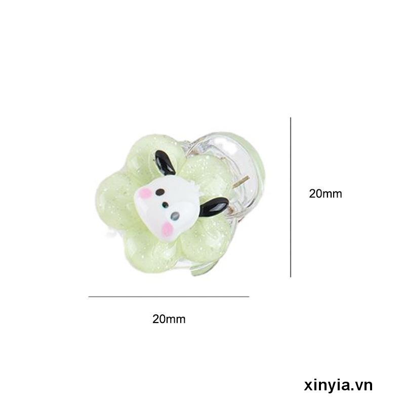 Kẹp Tóc Trong Suốt Hình Hoa / Cinnamoroll Kuromi Hoạt Hình Ngọt Ngào Cho Học Sinh Tuổi Teen