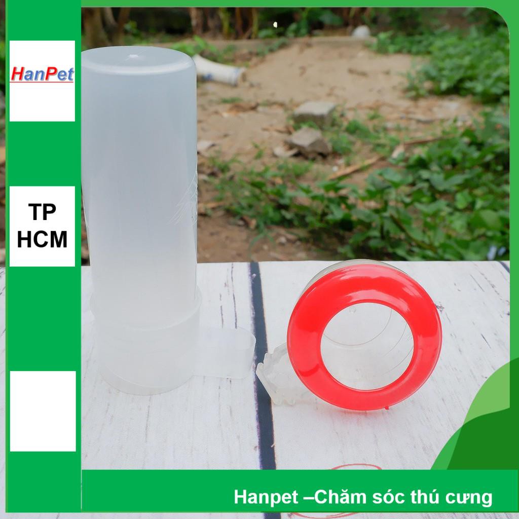 HCM-Bộ máng ăn + uống cho chim (Bộ tròn) dạng treo chuồng lồng - máng ăn uống chim cảnh, gà tre, gà đá,nhím, c