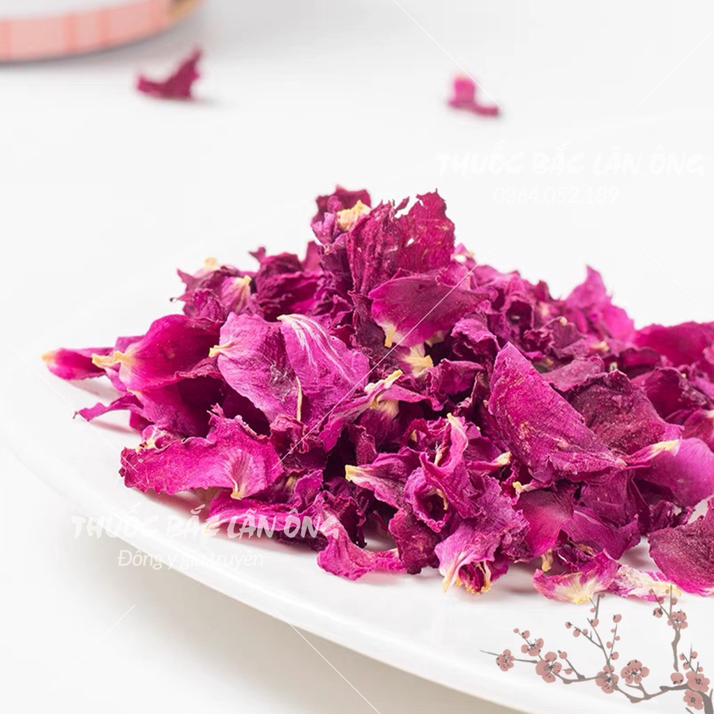 Cánh hoa hồng khô 500g (Trà hoa hồng dưỡng nhan, dùng ngâm bồn tắm detox cơ thể)