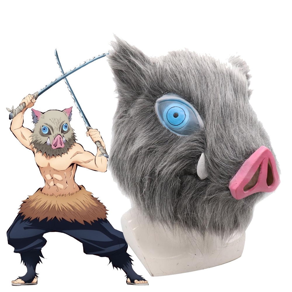 Mới Mặt Nạ Hóa Trang Nhân Vật Hashibira Inosuke Demon Slayer Kimetsu No Yaiba Pig