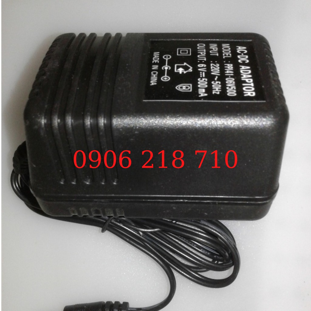 Sạc xe máy điện trẻ em, sạc ô tô điện trẻ em 6v500mAh