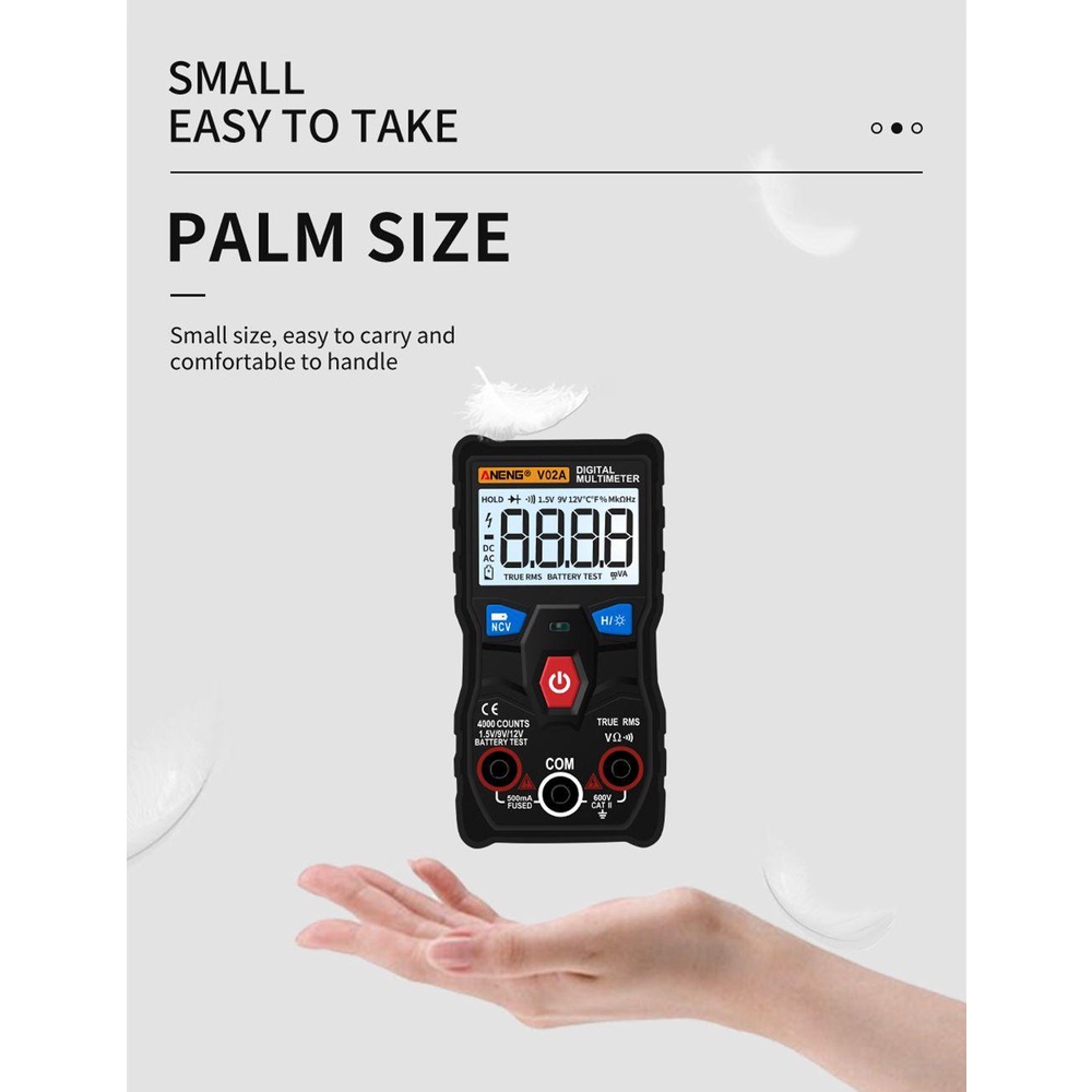 LAKAMIER Vạn Năng Kế Kỹ Thuật Số RMS AC / DC Chuyên Nghiệp