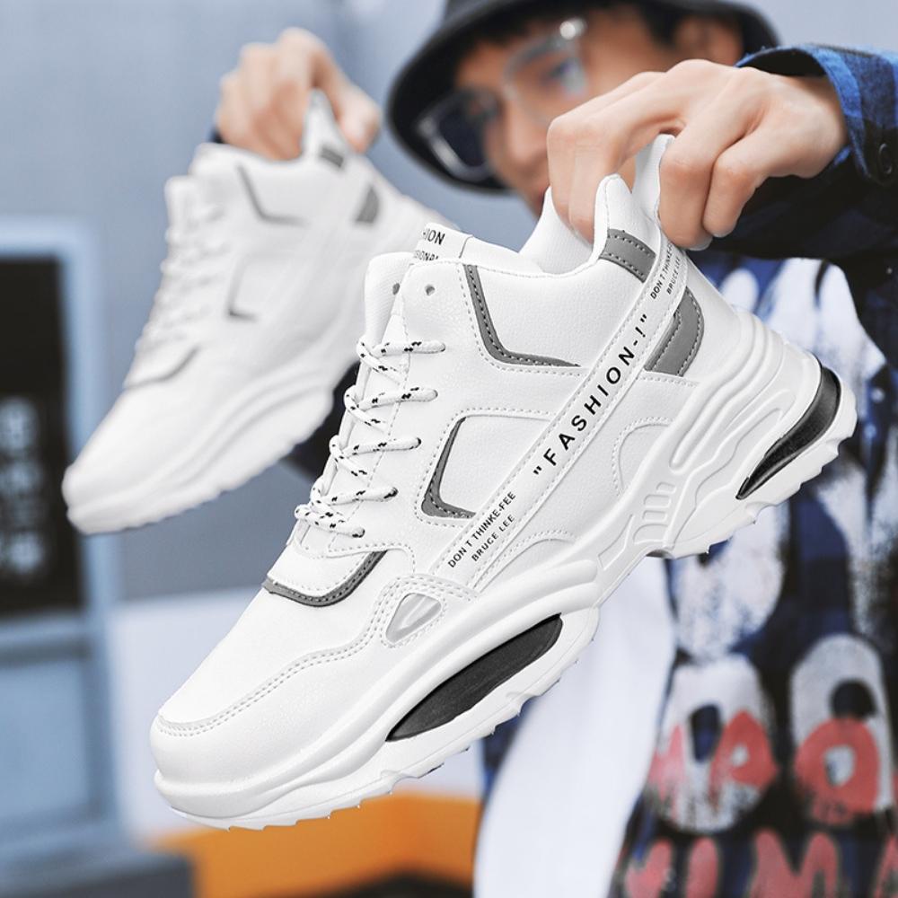 Giày cao cổ nam sneaker Watah viền phản quang phong cách nổi bật