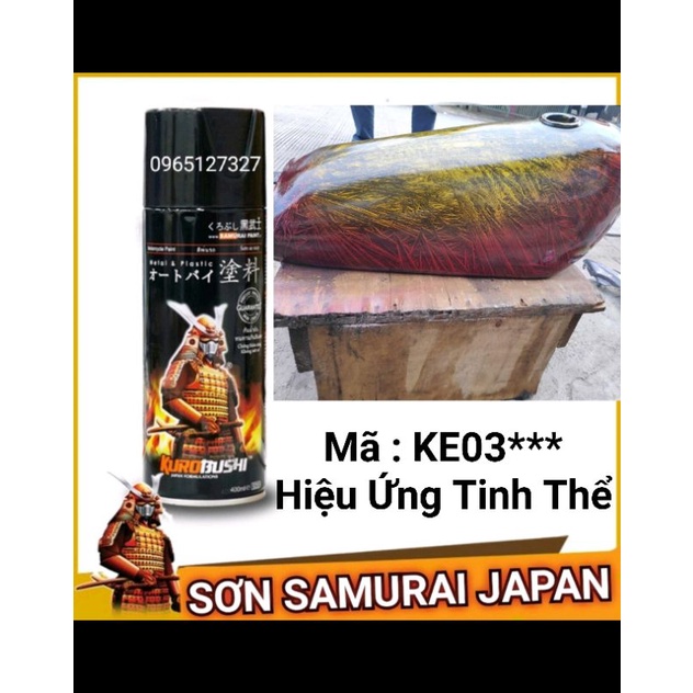 Sơn xịt Samurai Japan Hiệu Ứng Tinh Thể . Mã KE03***