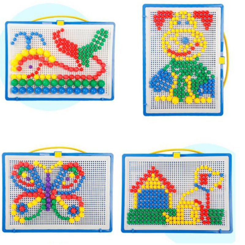 Trò Chơi Cắm Nấm Tạo Hình cho bé