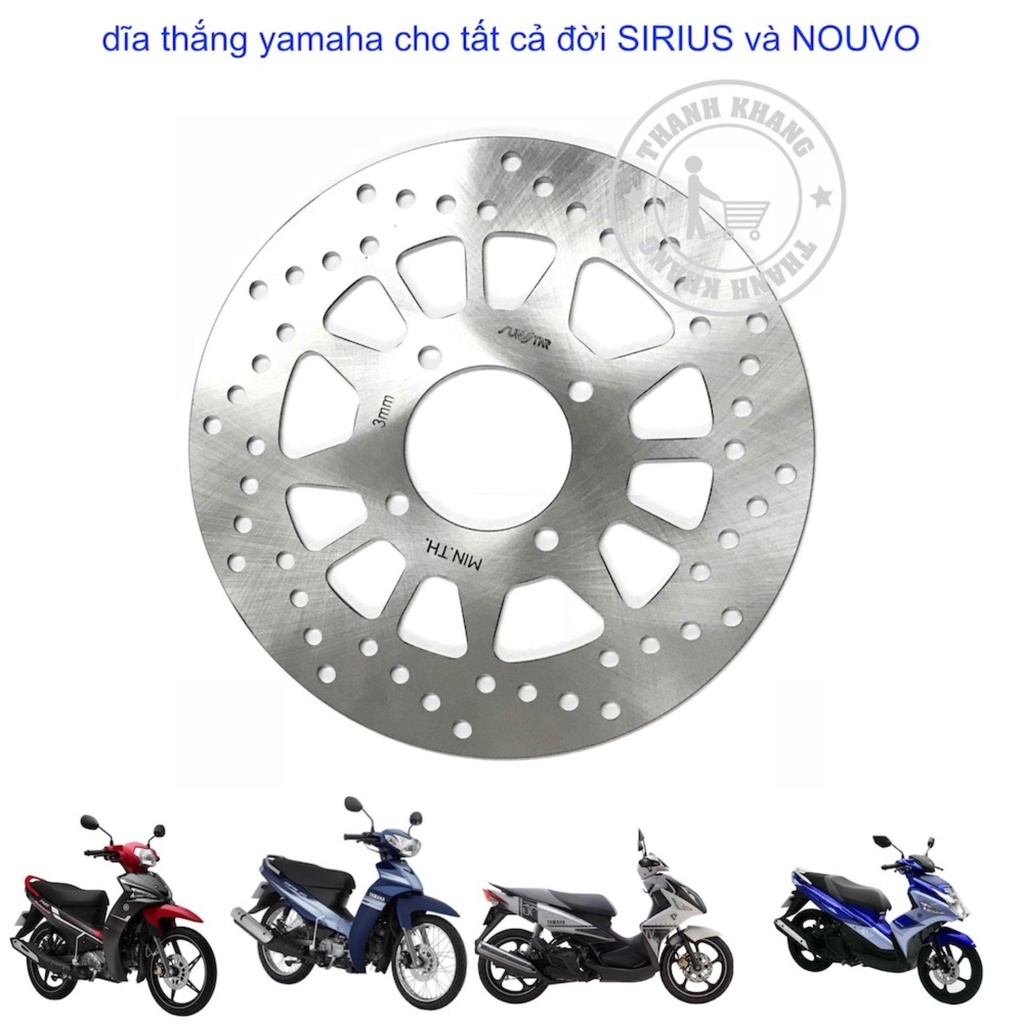 Đĩa thắng sirius sirius FI và các đời nouvo Thanh Khang 006000479 + Tặng bộ 4 con ốc đĩa thắng vàng titan 006000009