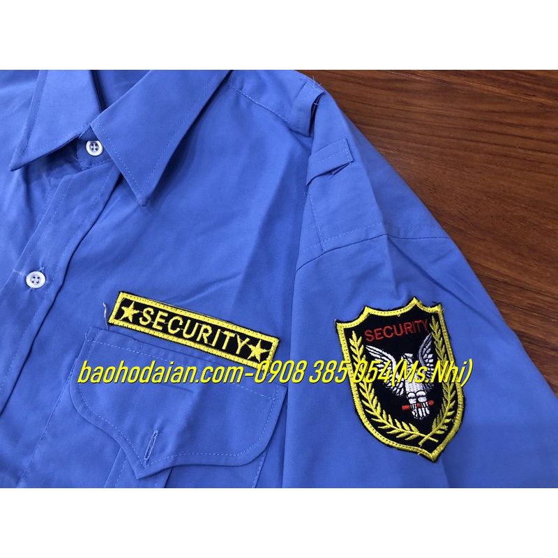 Áo bảo vệ ngắn tay vải Kate Ford cao cấp kèm 2 logo- Hình thật