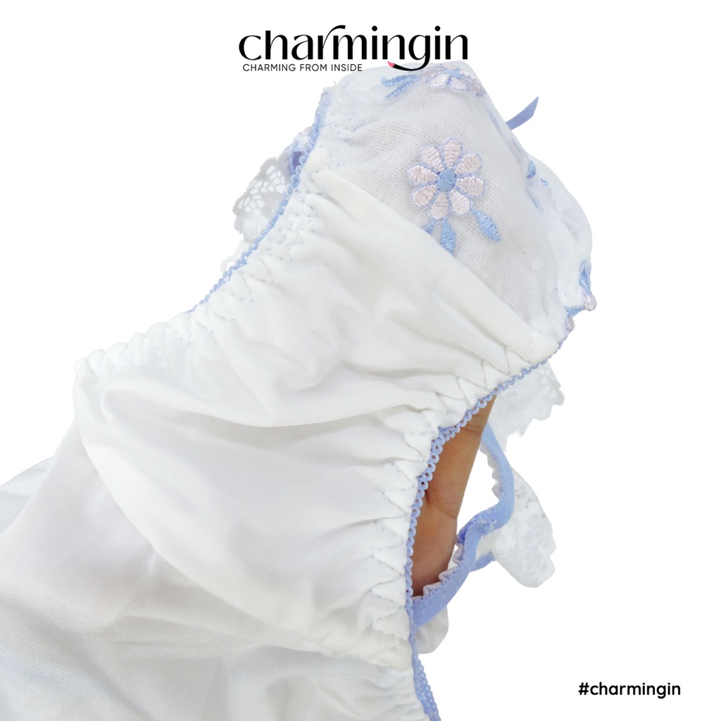 Quần lót cao cấp lưng ren co giãn phối voan hoa thời trang size M, L, LL - QLMF0023