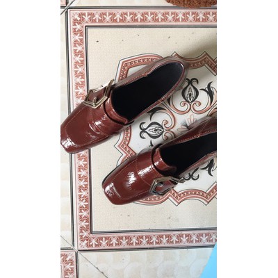 Giày Oxfort da bóng gót cao 5cm | BigBuy360 - bigbuy360.vn