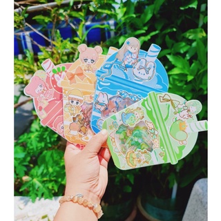 Sticker Cô Gái Trà Sữa Dễ Thương
