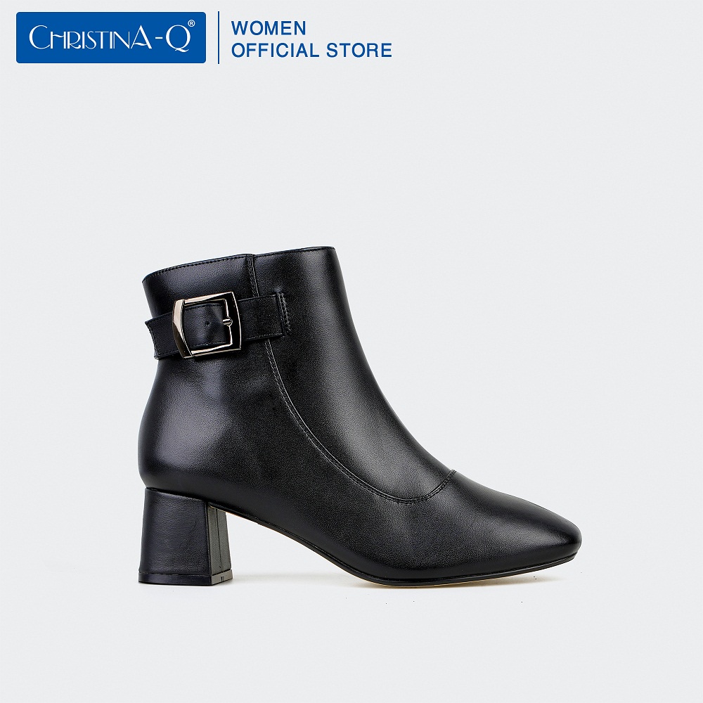 Giày boots nữ mũi vuông ChristinA-Q BOV009
