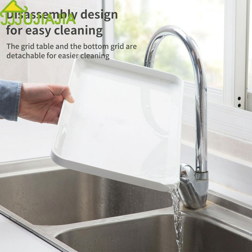 Khay Đựng Bình Trà JUJIAJIA Làm Từ PP Thiết Kế Hai Lớp Thoát Nước Tiện Dụng