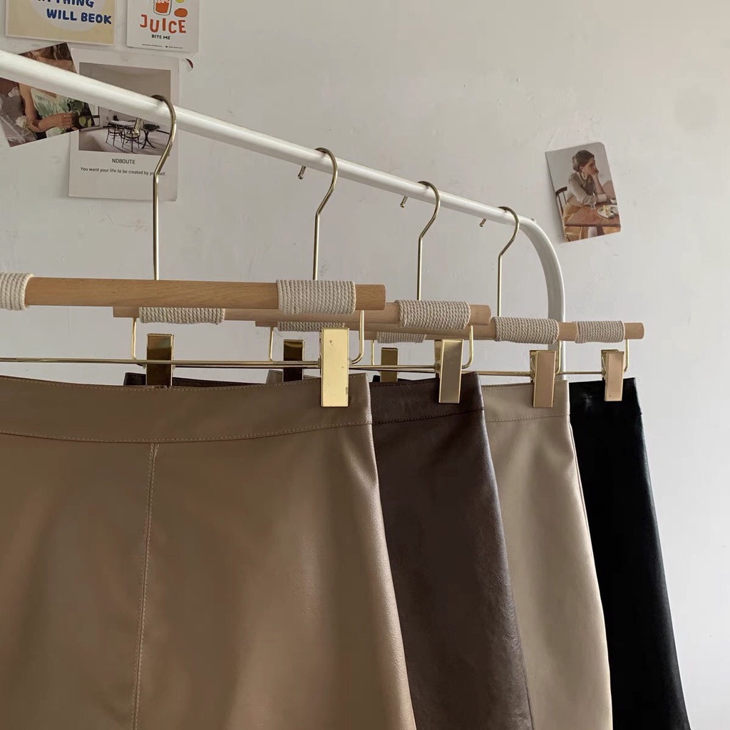 Chân váy da nữ, chân váy chữ A đủ màu có quần bên trong chất da mềm xịn phong cách Hàn Quốc 2021