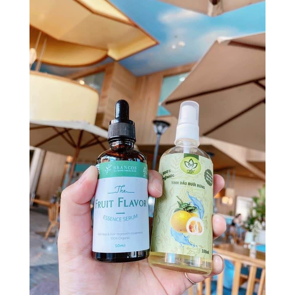 2 COMBO SERUM DƯỠNG TÓC BRANCOS (PHIÊN BẢN NÂNG CẤP) + TINH DẦU BƯỞI RỪNG